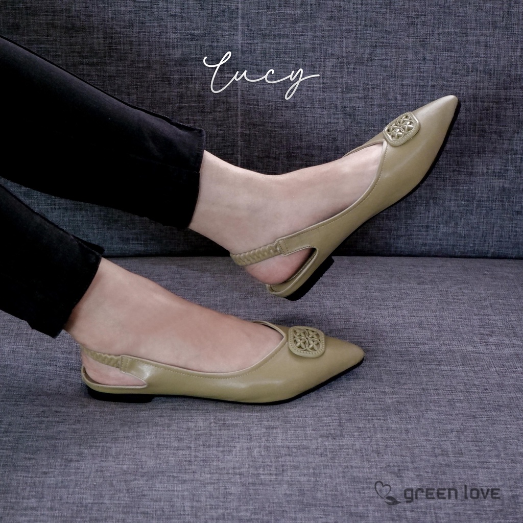 Green Love Sepatu Flat LUCY