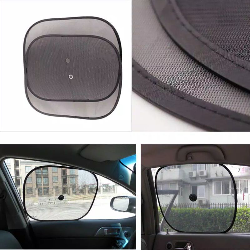 Sunshield Nilon Pelindung Anti Panas Kaca Mobil Sun Shade 1pc