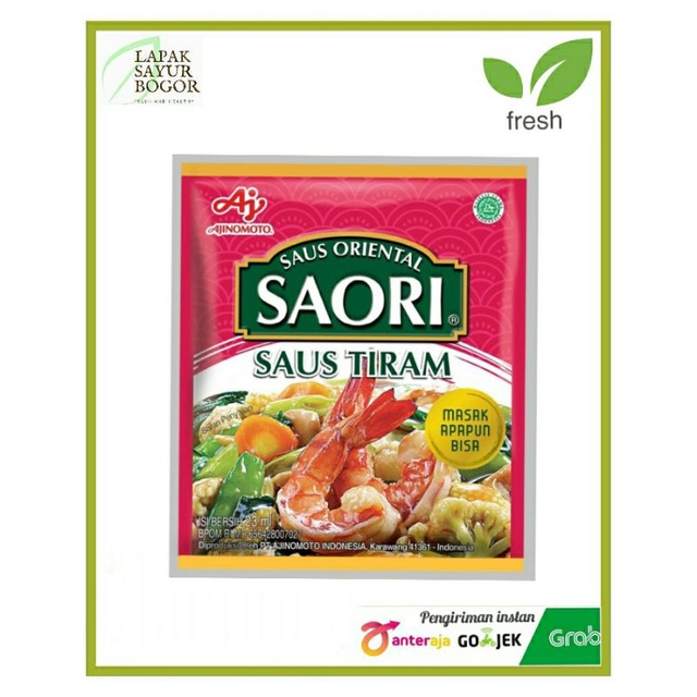 

Saori saos tiram sachet 23ml instan