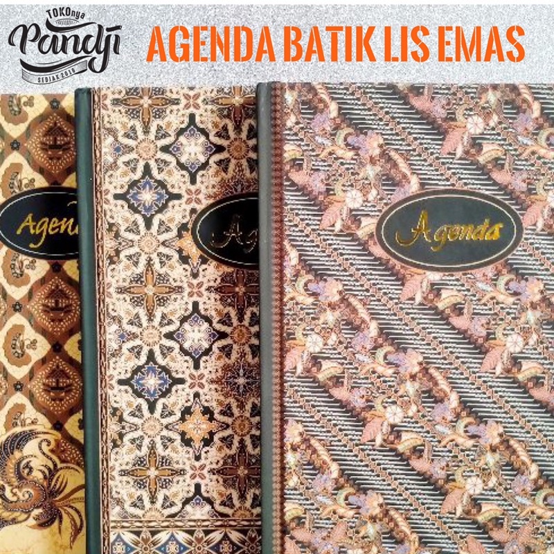 

AGENDA BATIK LIST EMAS A5 KIKY | HARDCOVER DIARY | BUKU CATATAN BERGARIS