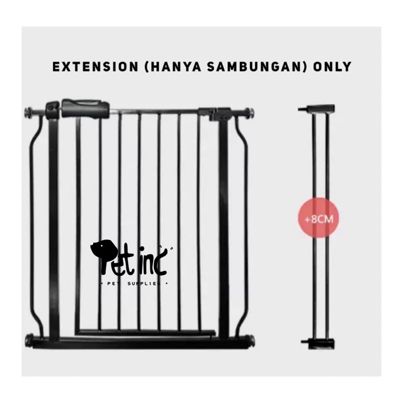 khusus sambungan atau extension premium metal dog safety gate (extension only