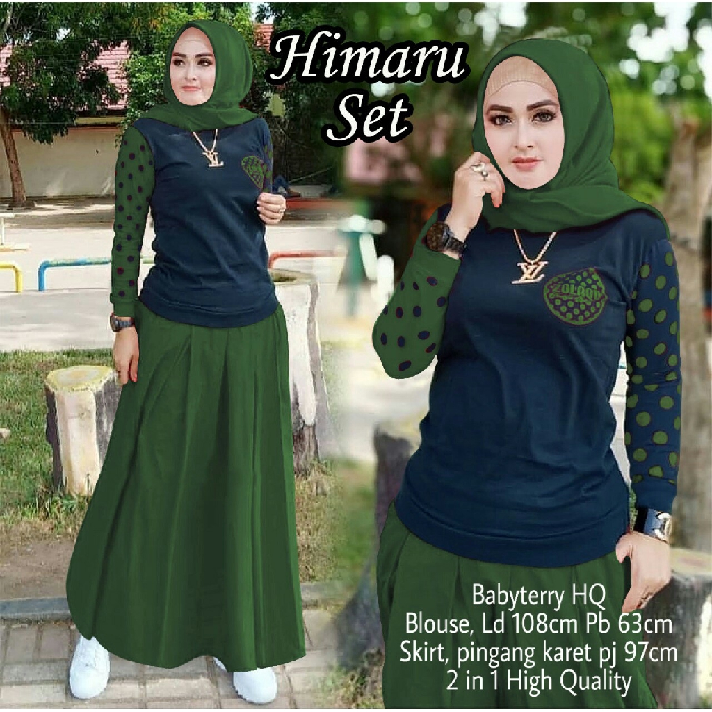 [St.Himaru RO]Setelan wanita babytery varian warna