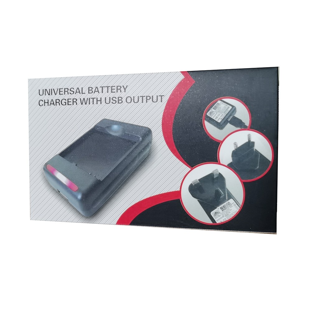 Universal Charging USB Wall Dock Battery with LCD Display - SS-5 - OMSCA1BK Black