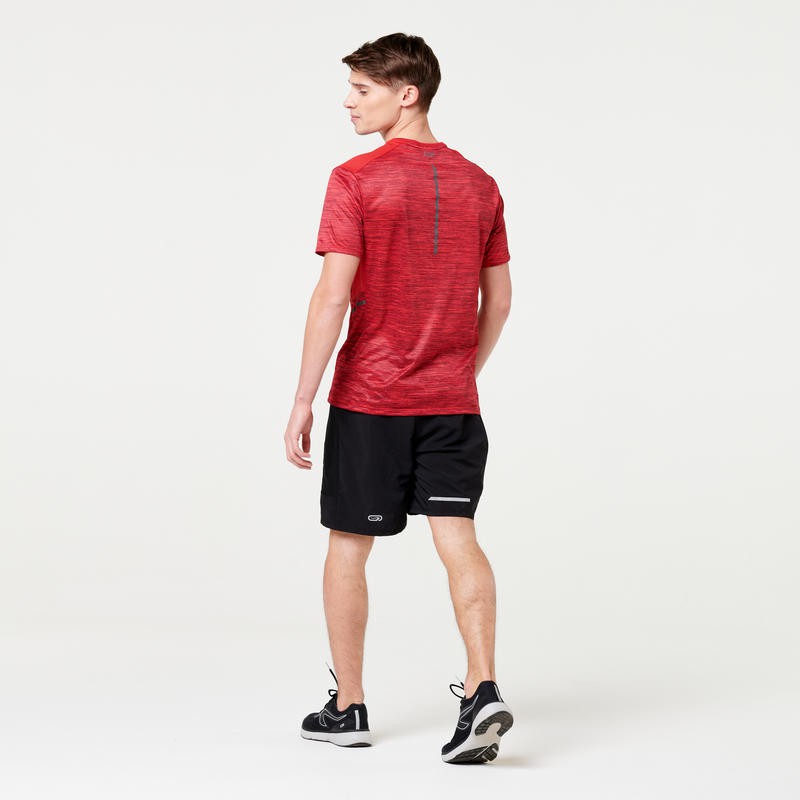 KALENJI Run Dry+ Kaos T-Shirt Olahraga Lari Pria Quickdry Original - Red