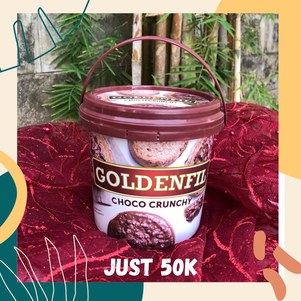 Goldenfil Choco Crunchy Makassar (Sudah di-Wrap + Dus)