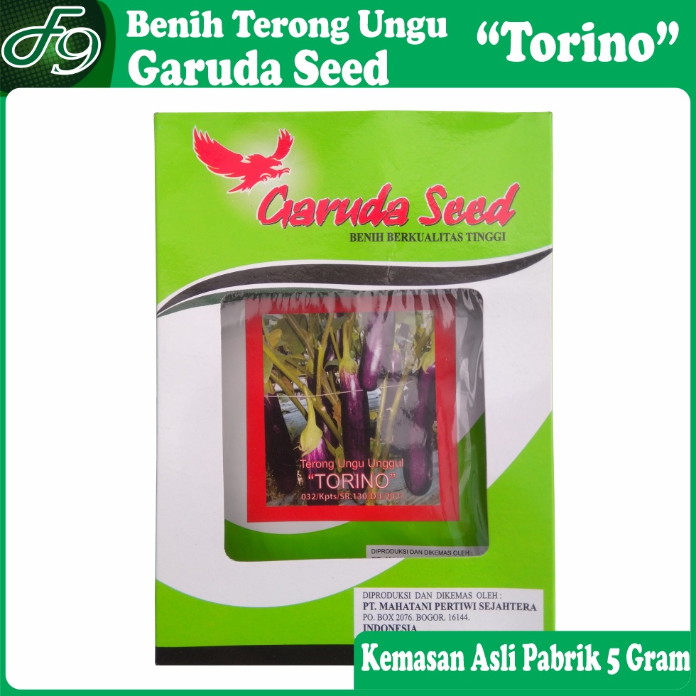 Benih Terong Ungu Panjang Unggul OP Torino Garuda Seed Kemasan Pabrik 5 Gram