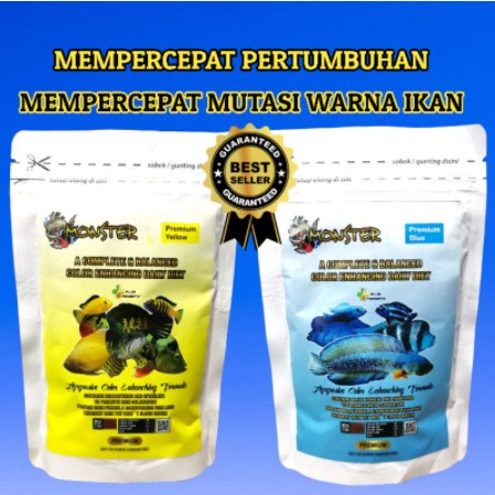 Termurah !!! PAKAN IKAN MONSTER COLOR PROGRES PREMIUM WARNA IKAN