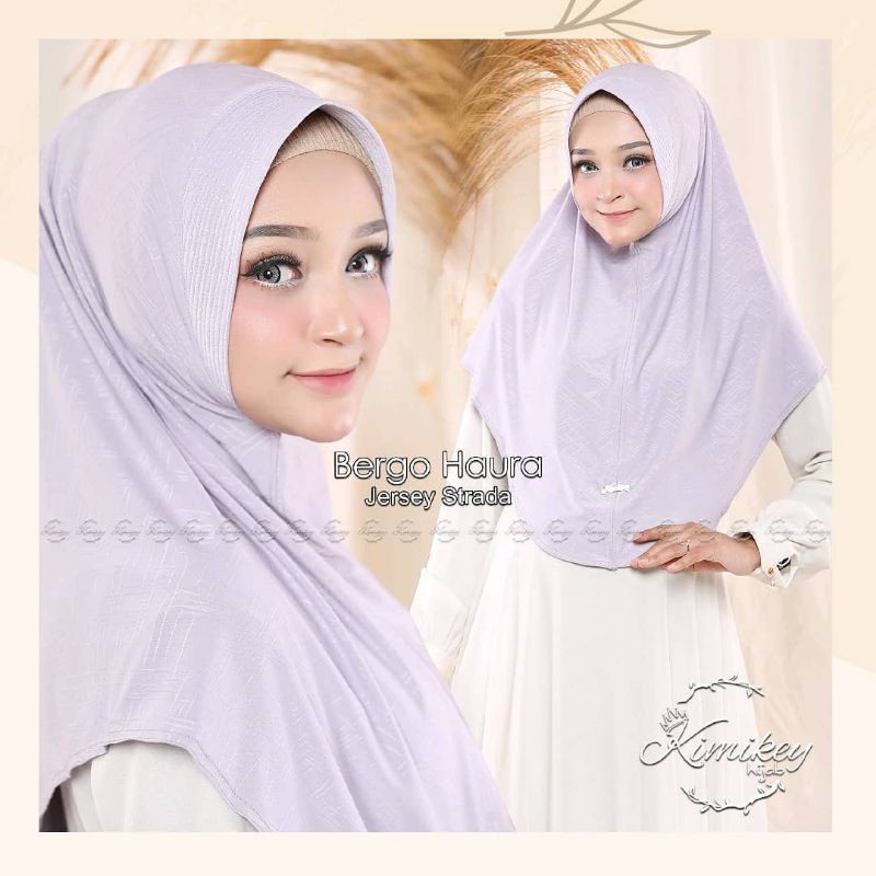 [135 Kimikey] bergo haura ori kimikey hijab ✦ jilbab instan oval pet antem