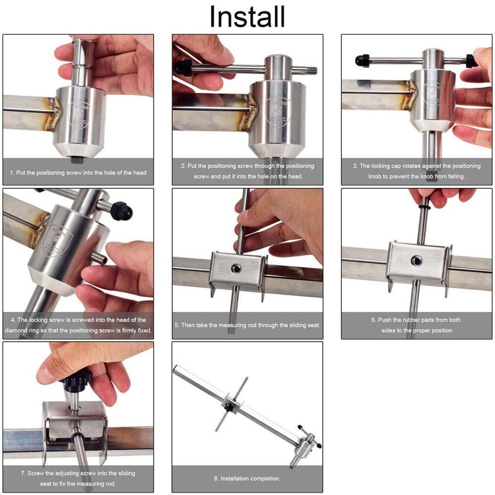 Alat Koreksi Kait Ekor Agustina Peralatan Multifungsi Profesional Bagian Sepeda Stainless Steel Perubahan Belakang Koreksi Telinga Derailleur Gantungan Gauge Alignment Tool