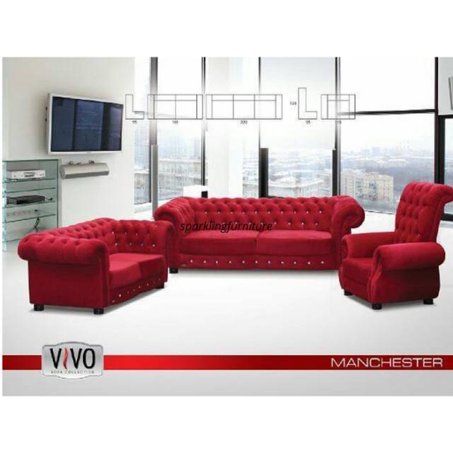 Sofa Manchester Vivo 321 Garansi 10 Tahun
