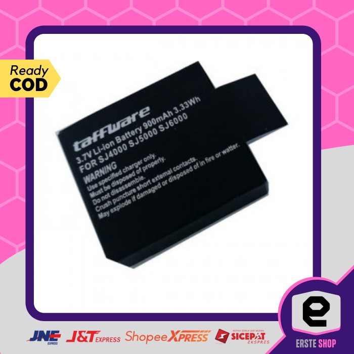 Baterai Batere Kamera Aksi Action Cam SJ4000 SJ5000 SJ6000 M10 EKEN H9 H9R Pro 900mAh