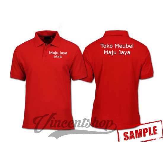 KHUSUS Bordir Polo Shirt Kaos Berkerah PE, seragam kantor, partai, organisasi