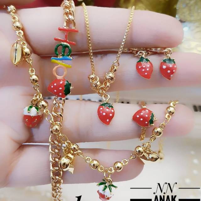 Xuping set peehiasan anak lapis emas 18k 1616h