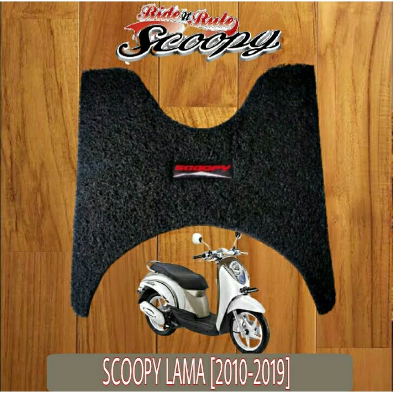 karpet motor scoopy karbu 2010-2013/karpet motor scoopy fi esp 2013-2019/pijakan kaki scoopy karbu 2