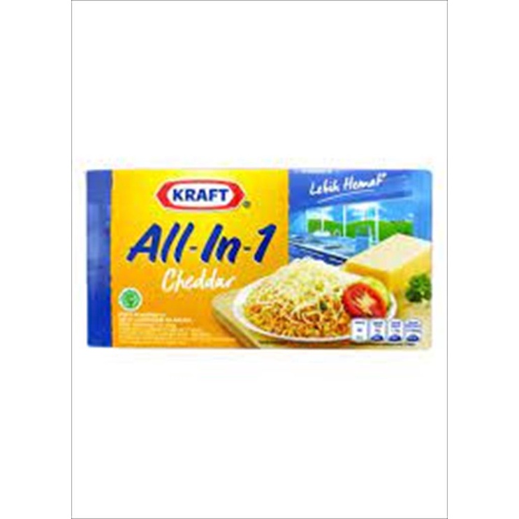 

Keju Kraft All in 1 Cheddar 165 Gram