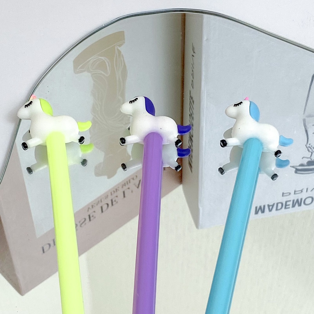 

MURAH LEBAY - PEN GEL UNICORN LARI / PULPEN GEL KUDA PONI LARI WARNA WARNI ALAT TULIS LUCU MURAH