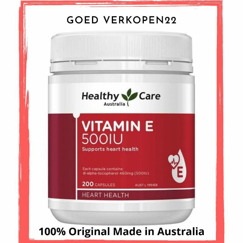 Healthy Care Vitamin E 500iu isi 200 Capsules