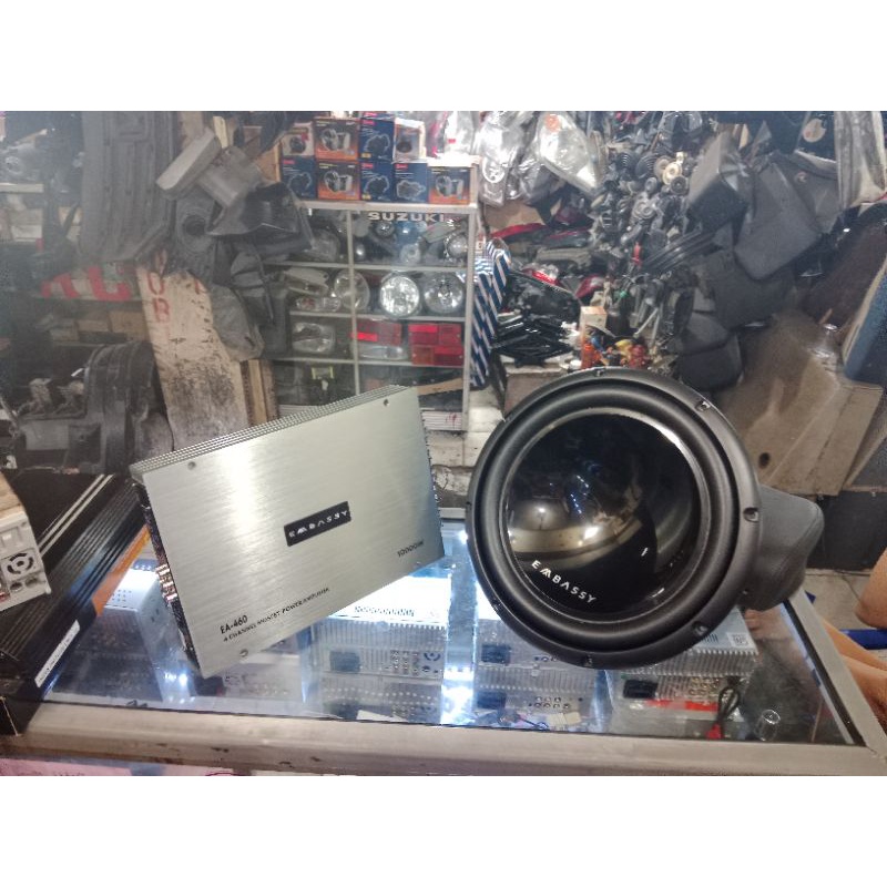 Paket Embassy Power Embassy seri EA-460 & Subwoofer Embassy ES-309D