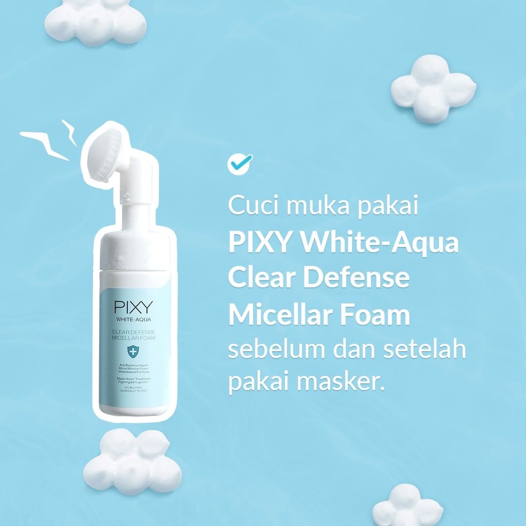 PIXY WHITE-AQUA CLEAR DEFENSE MICELLAR FOAM 110ML