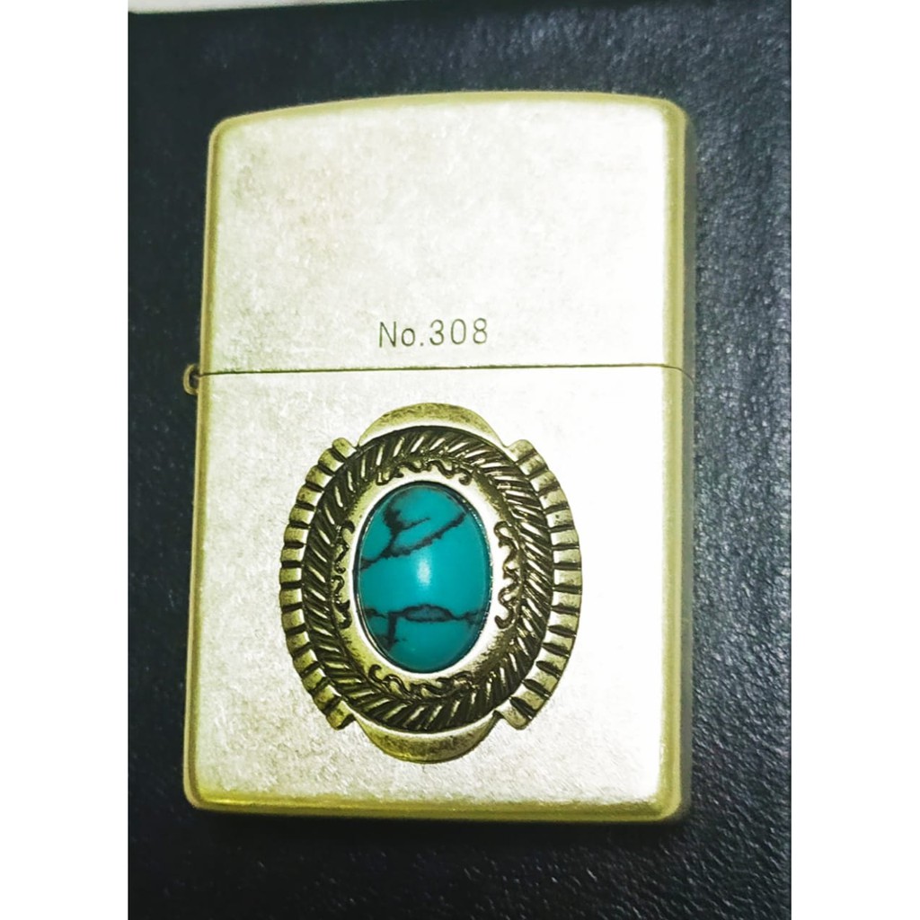 Korek Zippo Original Torquoise Metal Oxidized Silver Limited Edition