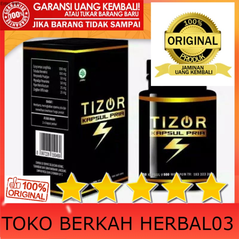 100% ASLI Tizor Obat Asli Impotensi Dan Prostat Aman Bpom di jamin Original Dan Berkualitas BPOM ORI