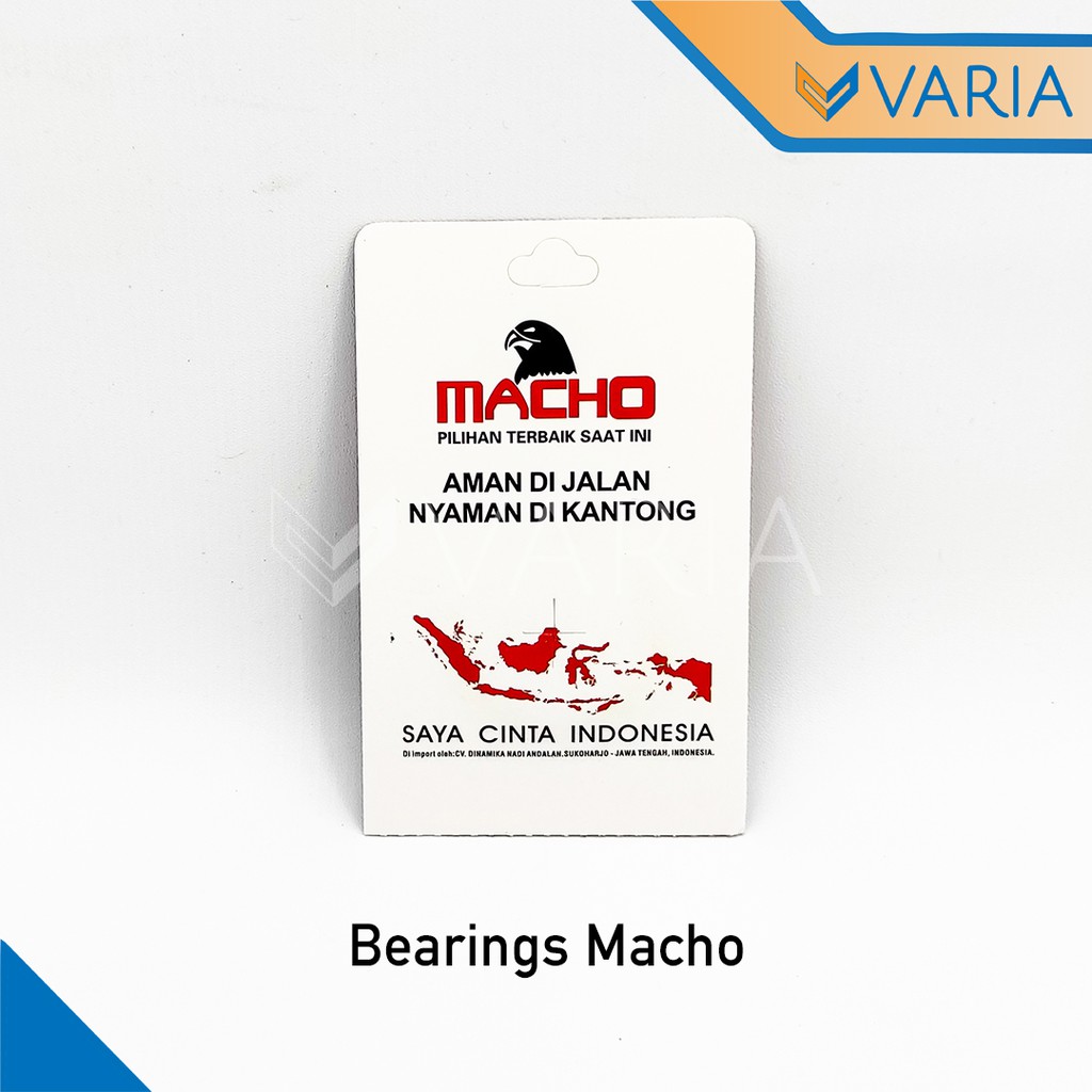 Bearing / Laher Roda Motor 6201 2RS Tutup Karet Double Macho