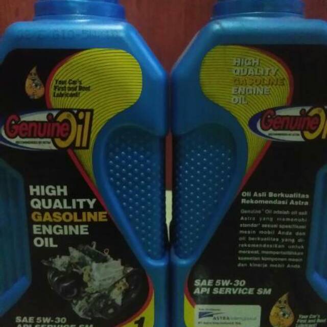 Oli astra genuine oil sae 5w30 api sm original