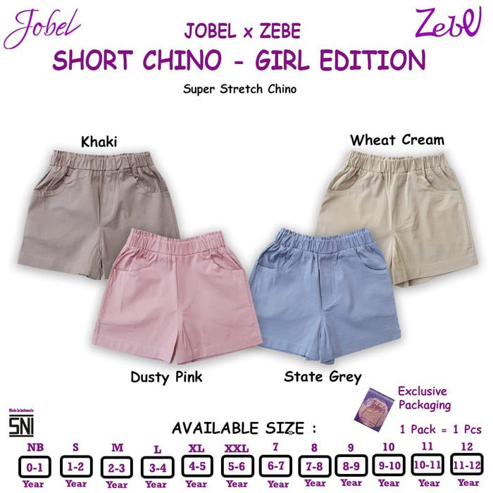 ZEBE - Short Chino Girl Edition