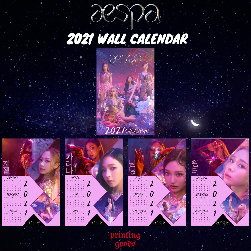 

AESPA CALENDAR 2021 / WALL CALENDAR / KALENDER DINDING AESPA