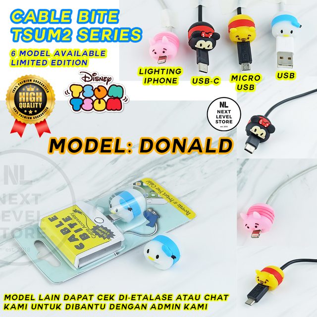 Cable Bite Disney Tsum Tsum Pelindung Kabel Protection - Donald