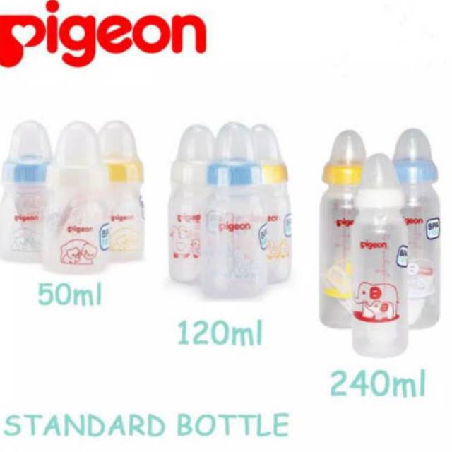 Pigeon Bottle Standar 240ml, 120ml, 50ml