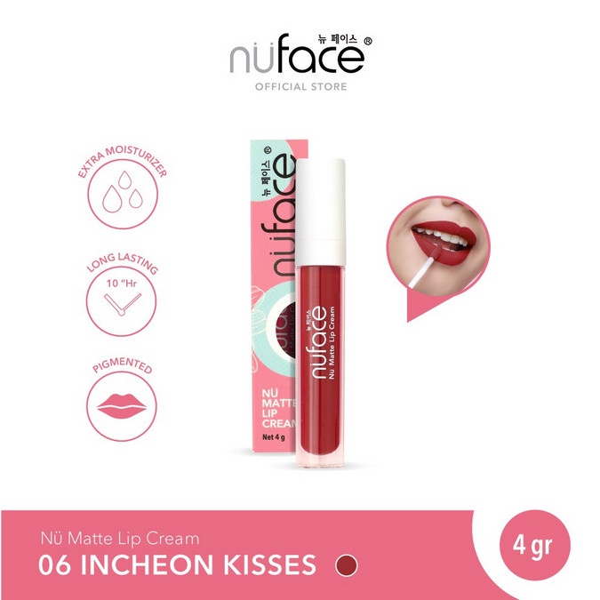 Nuface Nu Matte Lip Cream Lipcream| Sensasi Caramel, Warna Intense, Tahan Lama