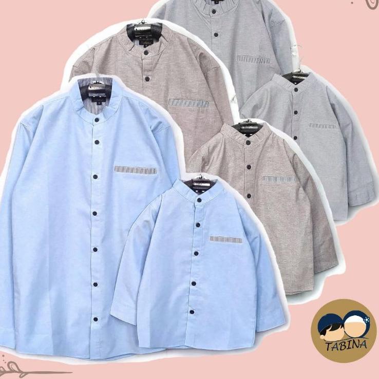 KEMKO KOKO ANAK (LENGAN PANJANG) OXSFORD TABINA, KOKO COUPLE AYAH DAN ANAK, KEMEJA KOKO, KOKO ANAK