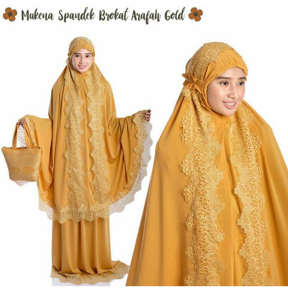 Mukena Dewasa Spandek  Brukat Arafah