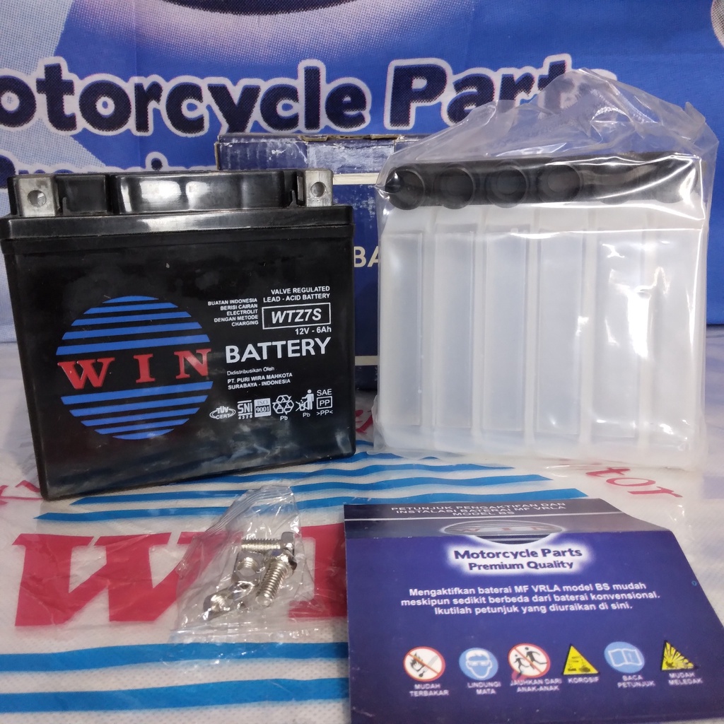 RAJAWALI MOTOR - Aki Motor Vario 125 150 2015 2016 2017 / NMAX 155 / Satria FU 150 2005 -2010 | accu