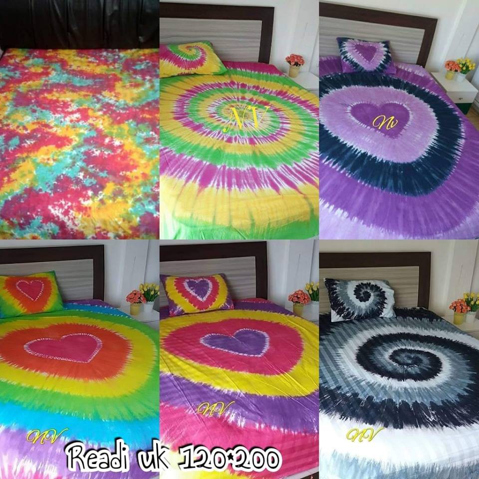 SPREI BALI TIEDYE KATUN UK 120*200