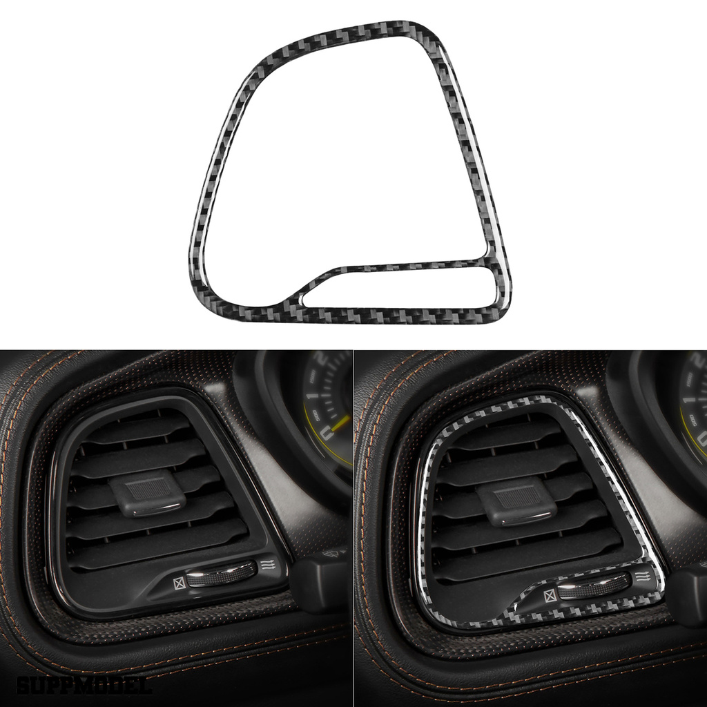 Smodel 2pcs Cover Panel Instrumen Vent Trim Untuk Dodge Challenger 2015