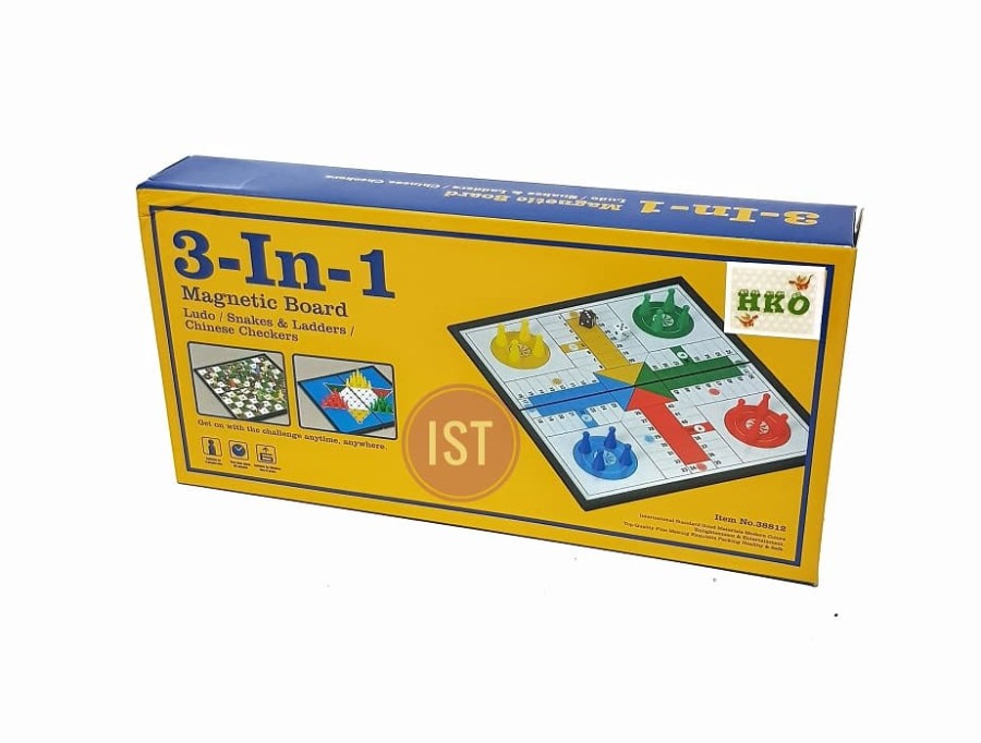 3 in 1 Magnetic Board Games No.38812