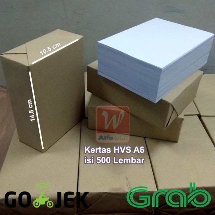

Kertas HVS Ukuran A6 - 10.5 cm x 14.8 cm Untuk Cetak Resi