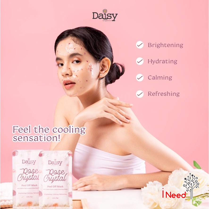 (INEED) Daisy Rose Crystal Organic Peel off Mask 25gr