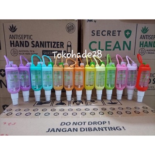 Image of Secret Clean Hand Sanitizer Liquid 60 ml (spray) plus Gantungan Silicone