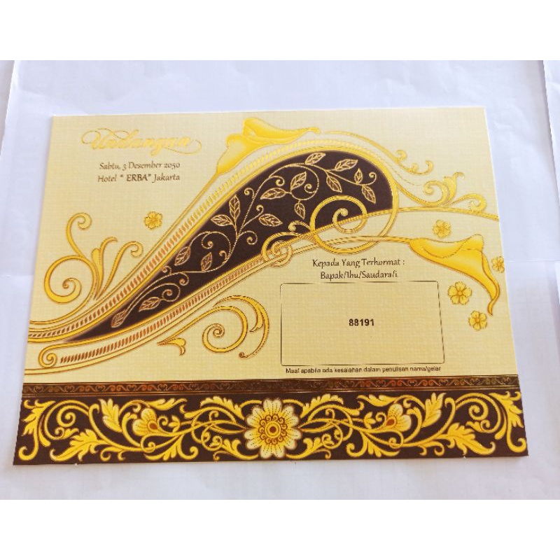 BLANKO UNDANGAN ERBA 88191