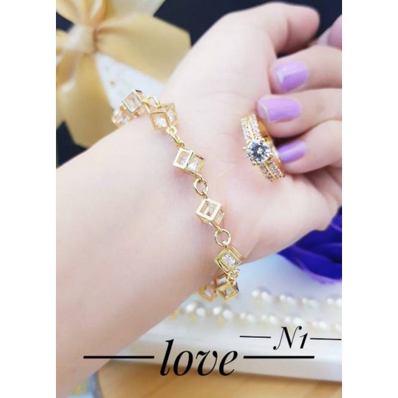 XUPING SET PERHIASAN LAPIS EMAS 24K 1927a