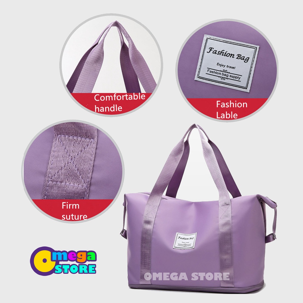 [O&amp;S] Tas Traveling Tas Selempang Wanita Tas Jinjing Tas Penyimpanan Berkapasitas Besar Travel Bag Duffel Portable Gym Waterproof Anti Air Tas Olahraga-OS169