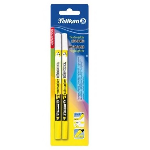 

PELIKAN ERASABLE HIGHLIGTER 456-2-B YELLOW PACK