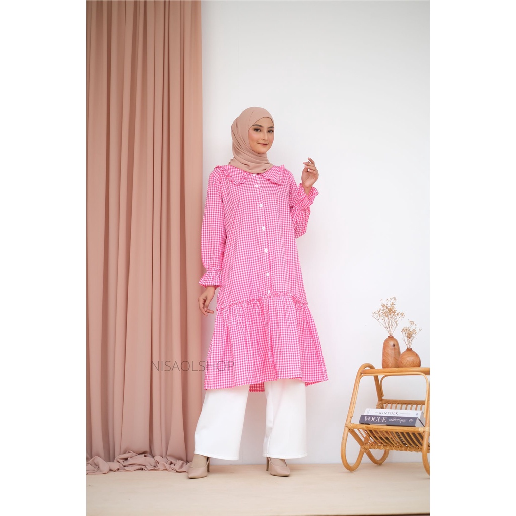 LITA TUNIK - NEW MODEL - TUNIK KOTAK - PAKAIAN WANITA - FASHION MUSLIM - BISA COD