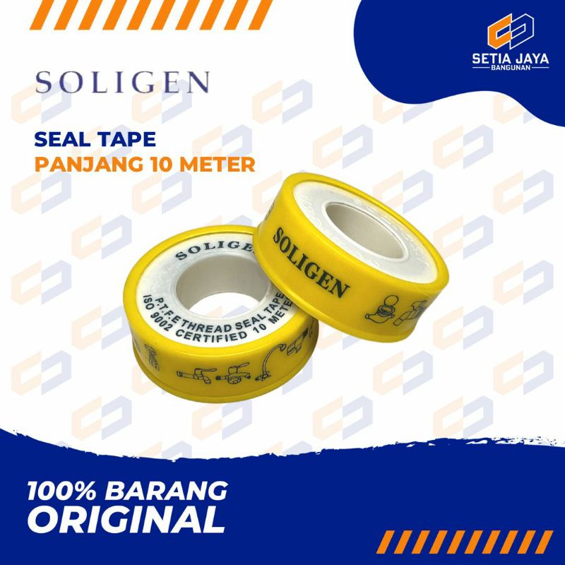 Seal Tape / Isolasi / Selotip / Lakban Kran Soligen Satuan