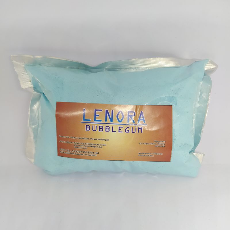 

Lenora Bubble Gum Repack 500gr/ Bubuk Minuman/ Powder Drink