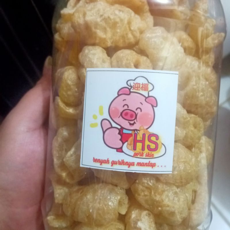 

Ay00! KERUBI/KERUPUK kulit babi toples 2liter/B2 import 180gram