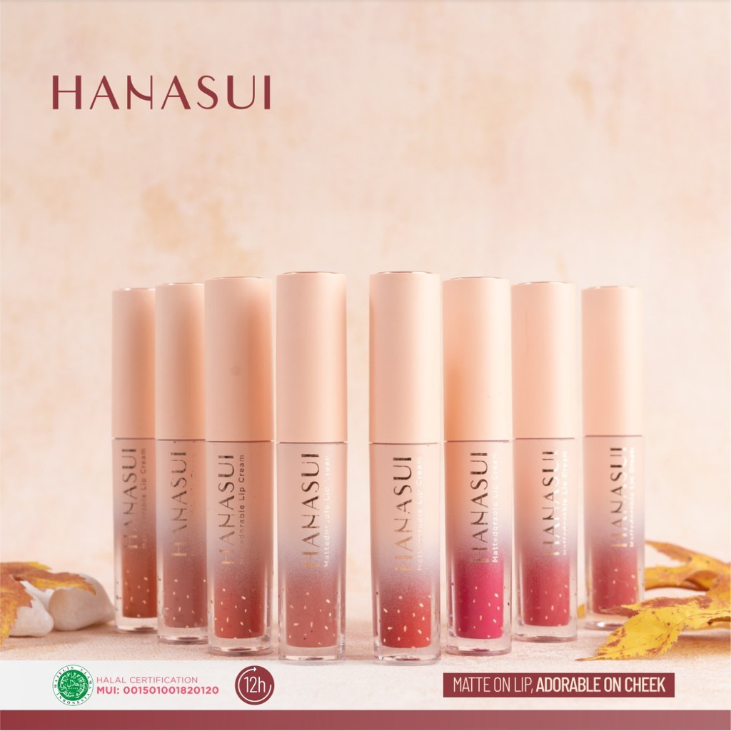 ORIGINAL NEW HANASUI MATTEDORABLE LIPCREAM - BPOM - HALAL